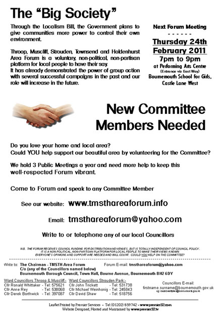 TMSTH Area Forum Agenda February 2011 - Side 2
